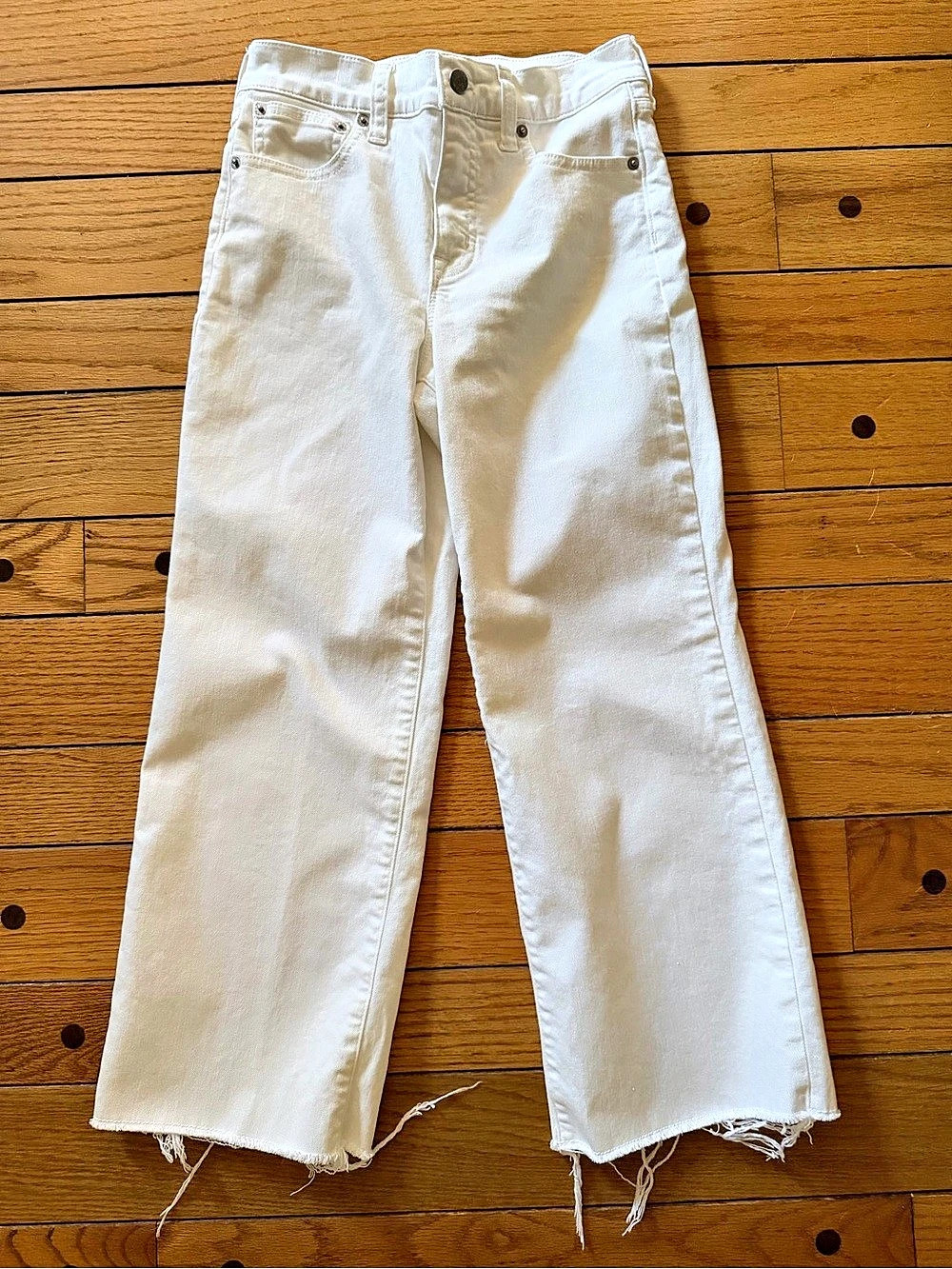 J.Crew Wide-Leg Crop Jean White 24P